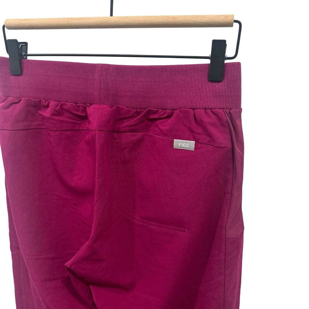NWT Figs Boston Slim Jogger Scrub Pants in Dark Magenta Size XXS - Picture 4 of 7